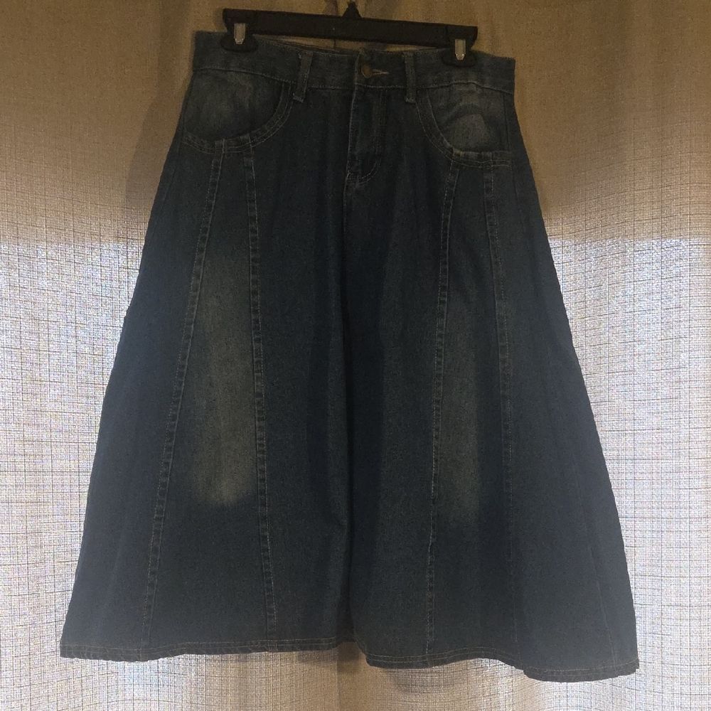 Women's Blue Denim Jean Skirt